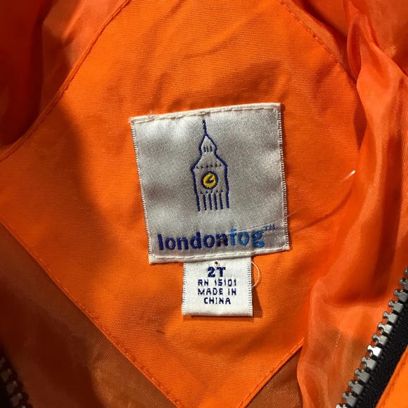 London fog windbreaker jacket 2t blue orange - Picture 2 of 4